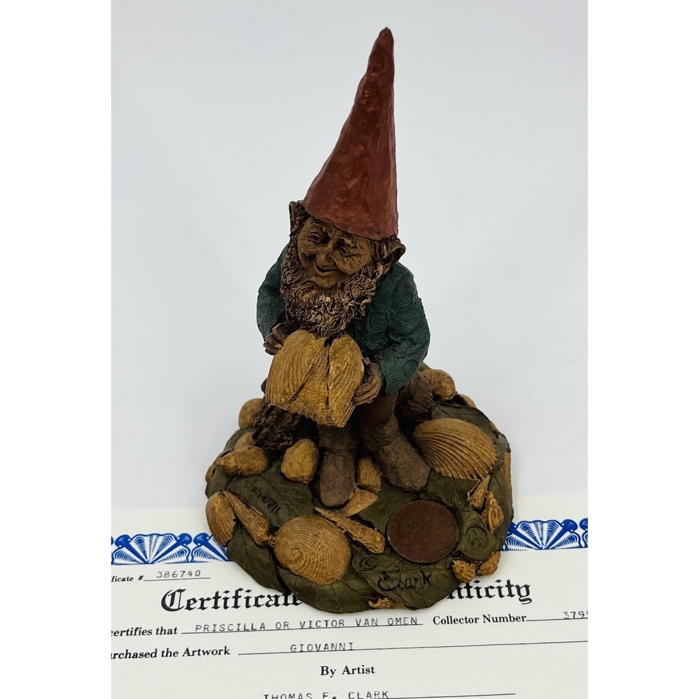 Tom Clark Giovanni Gnome Edition 61‎ with COA 1984 Seashells Cairn Studio